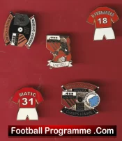 Manchester United Football Badge Collection Man Utd Badges X 5