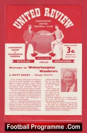 Manchester United v Wolves 1963 – Man Utd 63 Emergency Red Issue