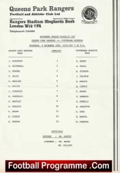 Queens Park Rangers v Tottenham 1985 – Southern Junior Floodlit Cup Replay