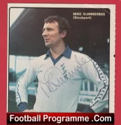 Stockport County Mike Summerbee Signed Autograph Picture
