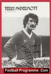 Liverpool Terry McDermott Signed Autographed Picture