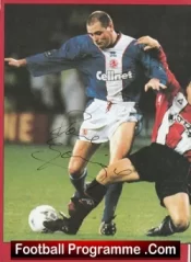 Glasgow Rangers Paul Gascoigne Autograph Signed Picture Gazza