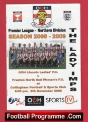 Ooh Lincoln Ladies v Preston North End 2008 – Womens Football