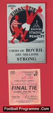 Manchester City v Portsmouth 1934 – FA Cup Final + Ticket