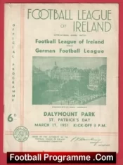 Ireland Football League v Germany League 1951 – Dalymount – Germany