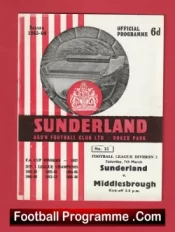 Sunderland v Middlesbrough 1964