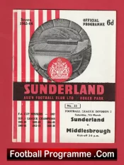 Sunderland v Middlesbrough 1964