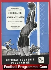 Coleraine v Kneb Anhamo 1965 – European Cup ECWC