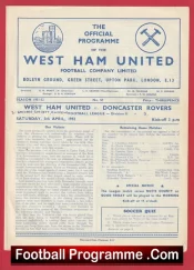 West Ham United v Doncaster Rovers 1952 – 1950s