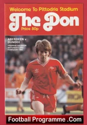 Aberdeen v Dundee 1982 – Alex Ferguson Manager