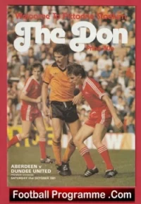 Aberdeen v Dundee United 1981 – Alex Ferguson Manager
