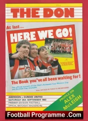 Aberdeen v Dundee United 1983 – Alex Ferguson Manager