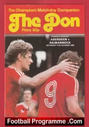 Aberdeen v Kilmarnock 1980 – Alex Ferguson Manager