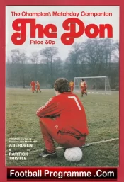 Aberdeen v Partick Thistle 1981 – Sir Alex Ferguson Manager