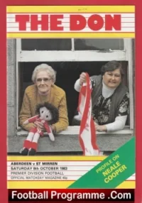 Aberdeen v St Mirren 1983 – Alex Ferguson Manager
