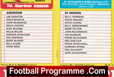 Aberdeen v St Mirren 1983 - Alex Ferguson Manager - Image 4