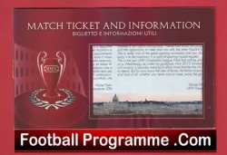 Barcelona v Manchester United 2009 - European Cup Final Memorabilia - football memorabilia