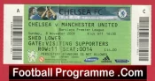 Chelsea v Manchester United 2009 – Football Ticket