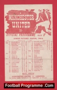 Manchester United v Blackpool 1946 – Man Utd 1940s