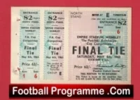 Manchester United v Leicester City 1963 – FA Cup Final Ticket Printers Proof