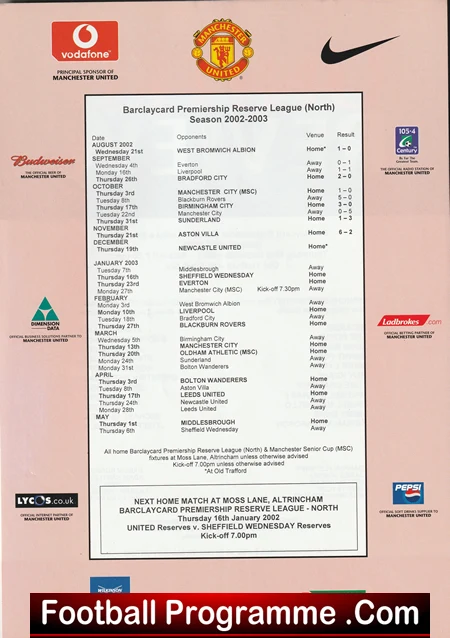 Manchester United v Newcastle United 2002 - Reserves Match + Roy Keane - Image 3