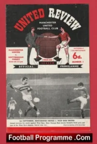 Manchester United v Nottingham Forest 1964 – Man Utd Programmes