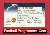 Manchester United v Stuttgart VFB 2003 – Match Ticket