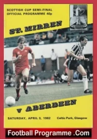 St Mirren v Aberdeen 1982 – Alex Ferguson Manager
