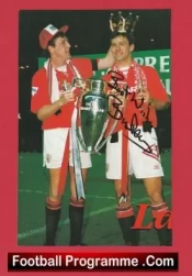 Manchester United Bryan Robson Autograph Signed Picture Man Utd