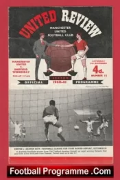 Manchester United v Sheffield Wednesday 1960 – Man Utd 60’s Programmes