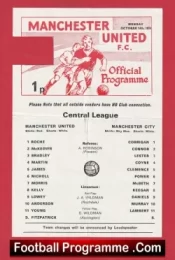 Manchester United v Manchester City 1974 – Reserves Match 2d Division