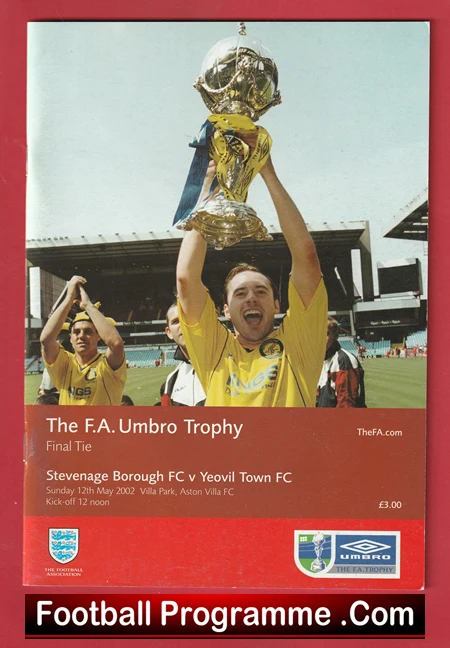 Yeovil Town v Stevenage Borough 2002 - Trophy Cup Final Villa Park - Image 2