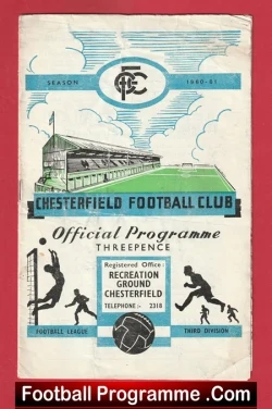  Chesterfield v Southend United 1960 - 1960s Football Programme .COM Football Programmes Memorabilia