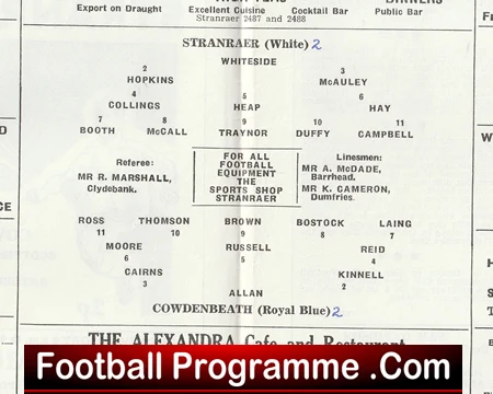 Stranraer v Cowdenbeath 1973 - Stair Park Scotland - Image 3
