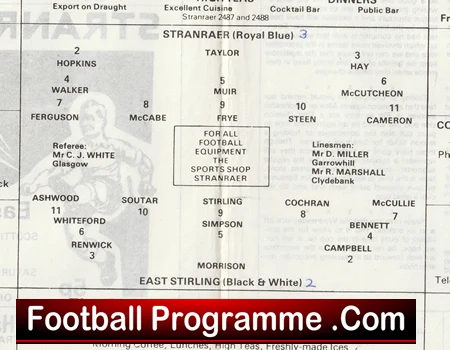Stranraer v East Stirling 1977 - Football Programmes - Image 3