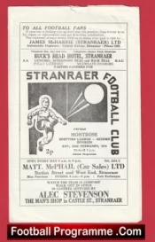 Stranraer v Montrose 1975 – Football Programmes