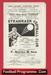 Stranraer v East Stirling 1963 – Football Programmes