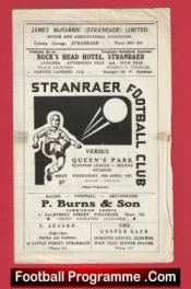 Stranraer v Queens Park 1961 – Football Programme