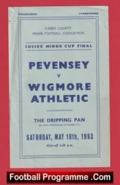 Pevensey v Wigmore Athletic 1963 – Sussex Minor Cup Final Lewes