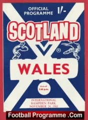 Scotland v Wales 1965 – Hampden Park