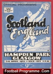 Scotland v England 1952 – Official Scottish Football Programme