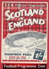 Scotland v England 1956 – Plus Duncan Edwards