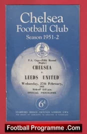 Chelsea v Leeds United 1952