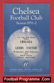 Chelsea v Leeds United 1952