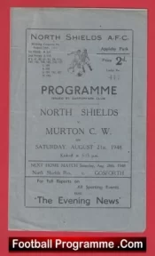  North Shields v Murton CW 1948 - 1940s Programmes Football Programme .COM Football Programmes Memorabilia