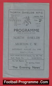  North Shields v Murton CW 1948 - 1940s Programmes Football Programme .COM Football Programmes Memorabilia