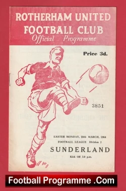  Sunderland v Middlesbrough 1964 Football Programme .COM Football Programmes Memorabilia