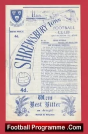 Shrewsbury Town v Watford 1964