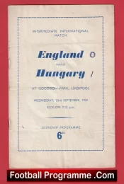 England v Hungary 1959 – Under 23 Everton + Bobby Charlton