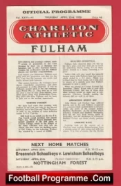 Charlton Athletic v Fulham 1959